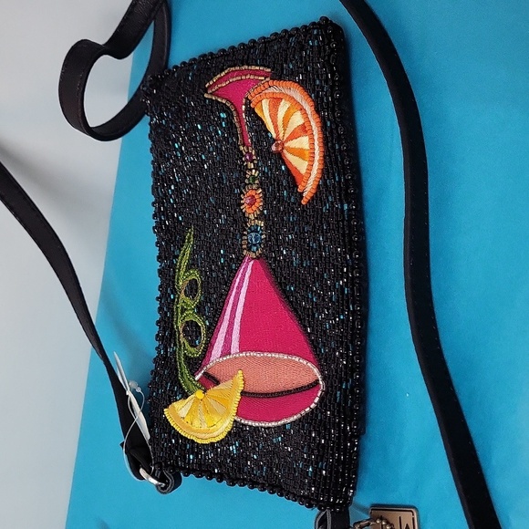 Mary Frances Take a Sip Leather Crossbody Phone Bag - Picture 5 of 14